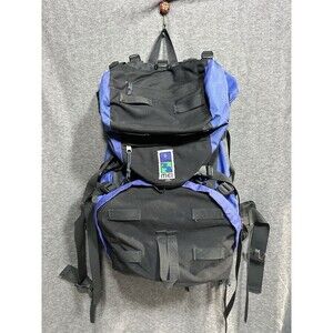Vintage 90’s MEI Hiking Nylon Backpack Blue Black 70L Mountain Equipment Inc